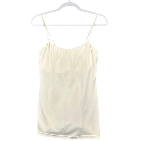 Cosabella Cream CA Spaghetti Strap‎ Sleeveless Long Camisole Top Womens Large - Picture 1 of 7
